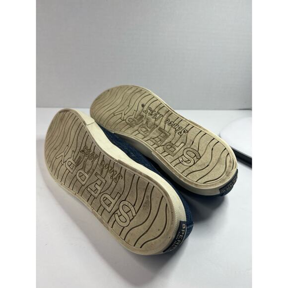 Sperry Pier View Women’s Blue Denim Slip-On Canvas Sneaker Shoes Sz 9 - Picture 6 of 7